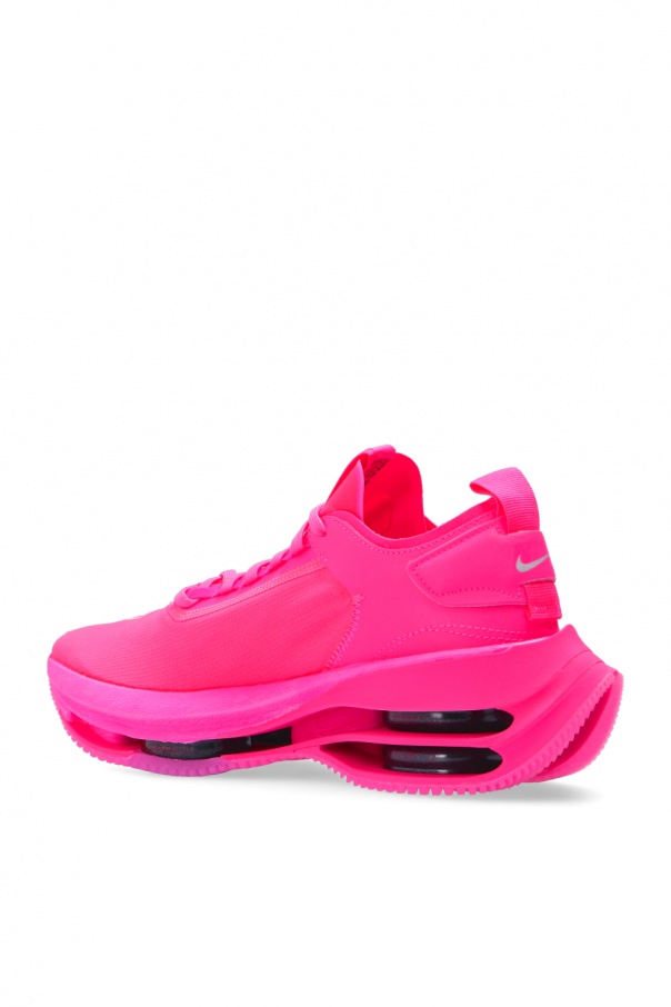 nike double stack mesh and leather sneakers